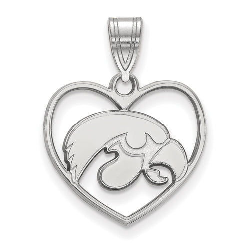 SS University of Iowa Pendant in Heart