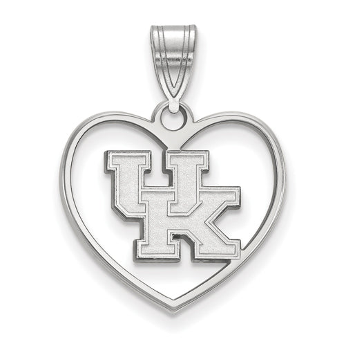 SS University of Kentucky U-K Pendant in Heart