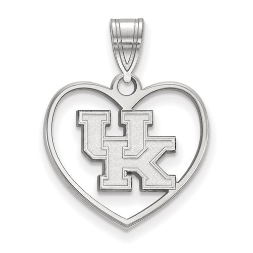 SS University of Kentucky U-K Pendant in Heart