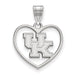 SS University of Kentucky U-K Pendant in Heart