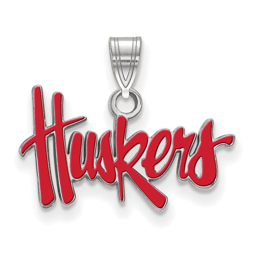 SS University of Nebraska Small Enamel Huskers Pendant