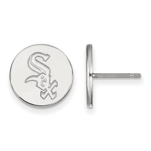 SS MLB  Chicago White Sox Small Disc Earrings