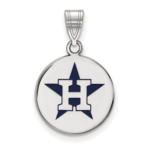 SS MLB  Houston Astros Medium Enamel Disc Alternate Logo Pendant