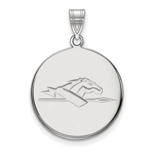 SS Longwood University Large Horse Disc Pendant
