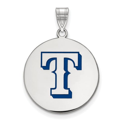 SS MLB  Texas Rangers Large Enamel Disc Pendant
