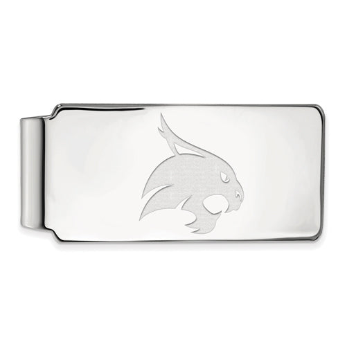 SS Texas State University Bobcat Money Clip