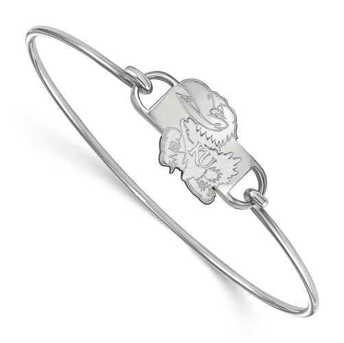 SS University of Kansas Small Ctr Wire Bangle