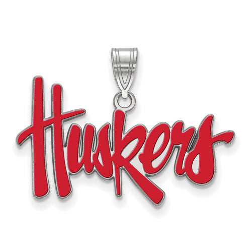 SS University of Nebraska Large Enamel Huskers Pendant