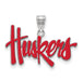 SS University of Nebraska Large Enamel Huskers Pendant