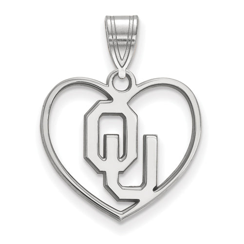 SS University of Oklahoma Pendant in Heart