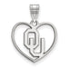 SS University of Oklahoma Pendant in Heart