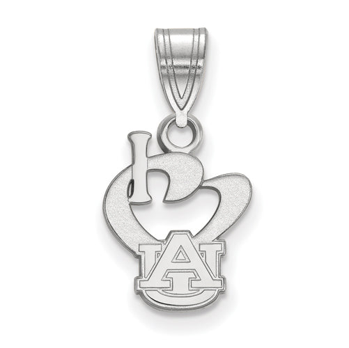 SS Auburn University Small I Heart A-U Pendant