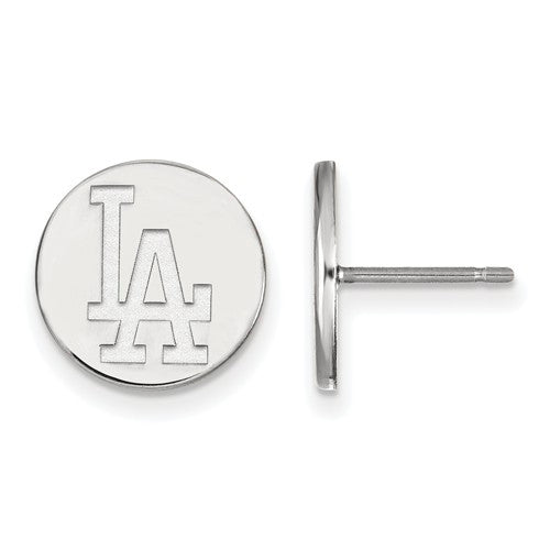SS MLB  Los Angeles Dodgers Small Disc Earrings