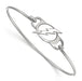 SS NHL Tampa Bay Lightning Small Center Wire Bangle-7