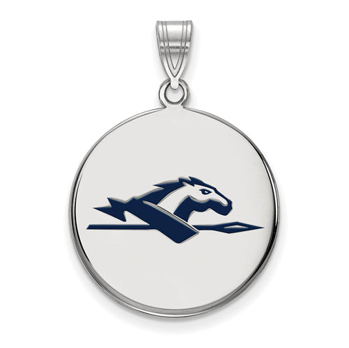 SS Longwood University Large Enamel Horse Disc Pendant
