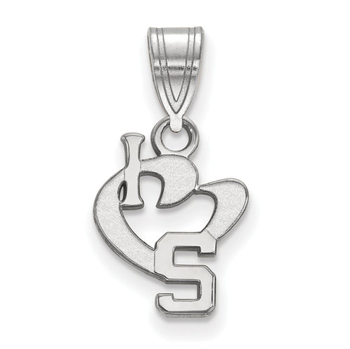 SS Michigan State University Small I Love Logo Pendant