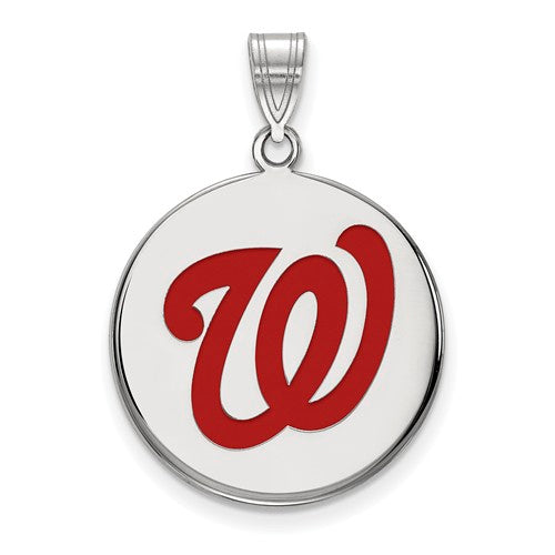 SS MLB  Washington Nationals Large Enamel Disc Pendant