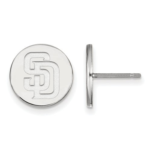 SS MLB  San Diego Padres Small Disc Earrings
