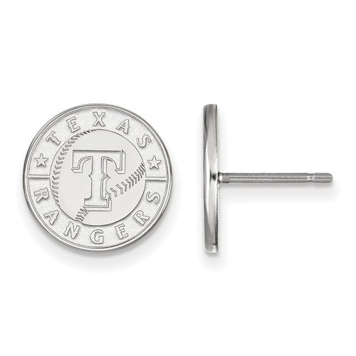 SS MLB  Texas Rangers Small Disc Earrings