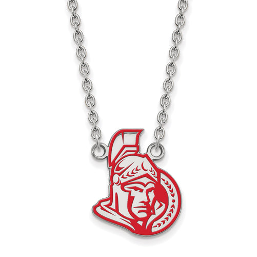 SS NHL Ottawa Senators Lg Enl Pendant w/Necklace