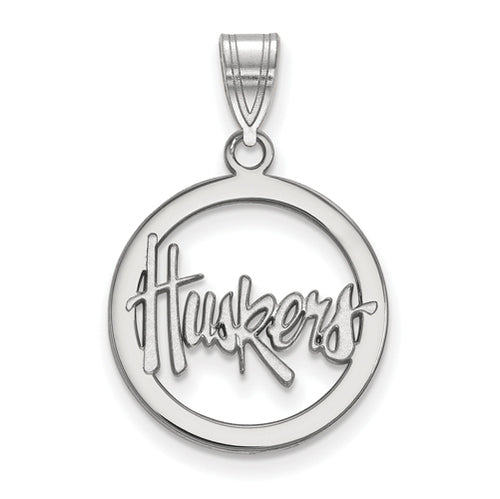 SS University of Nebraska Sm Pendant in Circle