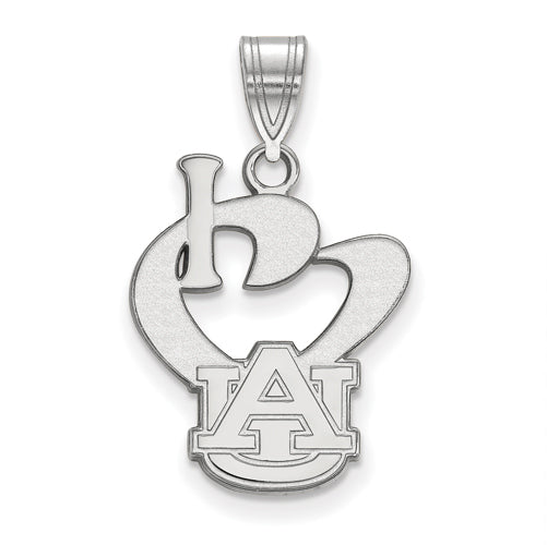 SS Auburn University Large I Heart A-U Pendant