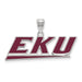 SS Eastern Kentucky University E-K-U Large Enameled Pendant