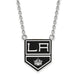SS NHL Los Angeles Kings Lg Enl Pendant w/Necklace