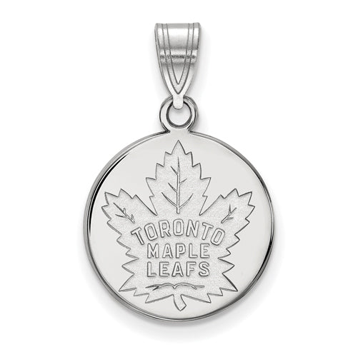 14kw NHL Toronto Maple Leafs Medium Disc Pendant