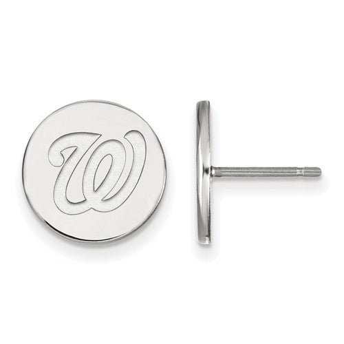 SS MLB  Washington Nationals Small Disc Earrings