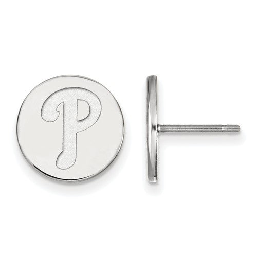 SS MLB  Philadelphia Phillies Small Disc Earrings