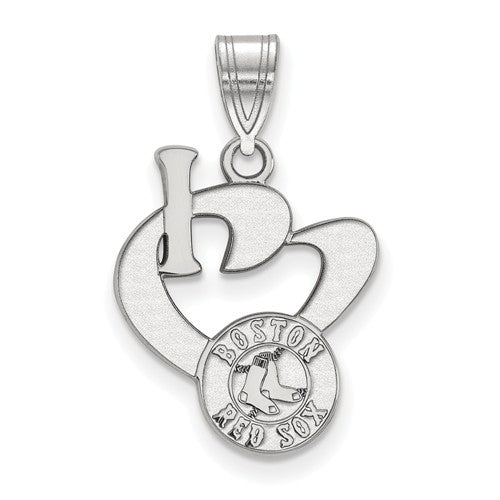 SS MLB  Boston Red Sox Large I Love Logo Pendant