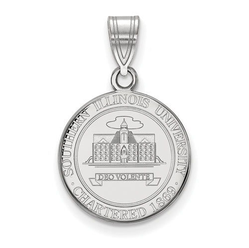 SS Southern Illinois U Medium Crest Pendant