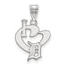 SS MLB  Detroit Tigers Large I Love Logo Pendant