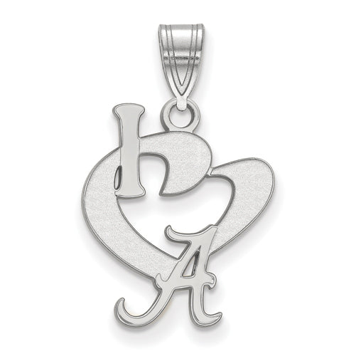 SS University of Alabama Large I Heart Logo Pendant