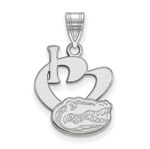 SS University of Florida Large I Heart Gator Pendant