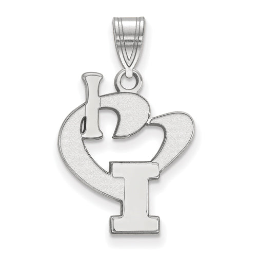 SS University of Illinois Large I Love Logo Pendant