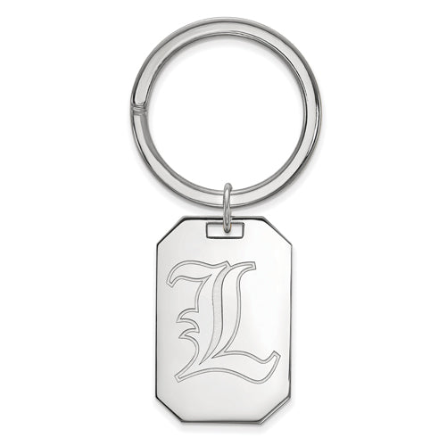 LogoArt University of Louisville Sterling Silver Key Chain