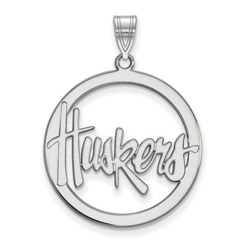 SS University of Nebraska L Pendant in Circle