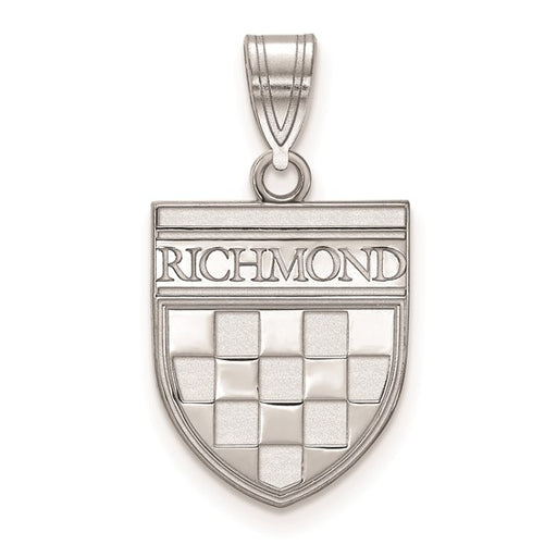 Sterling Silver University of Richmond Medium Shield Pendant