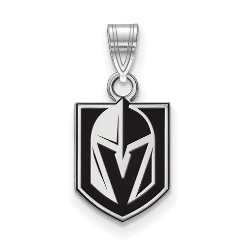 Sterling S. Vegas Golden Knights Small Enamel Pendant
