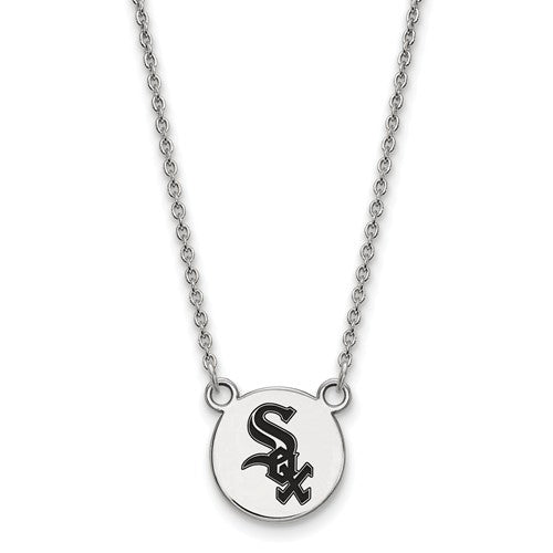 SS MLB  Chicago White Sox Small Enamel Disc Necklace
