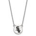 SS MLB  Chicago White Sox Small Enamel Disc Necklace