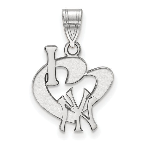 SS MLB  New York Yankees Large I Love Logo Pendant