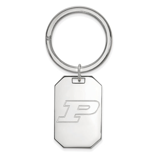SS Purdue Letter P Key Chain