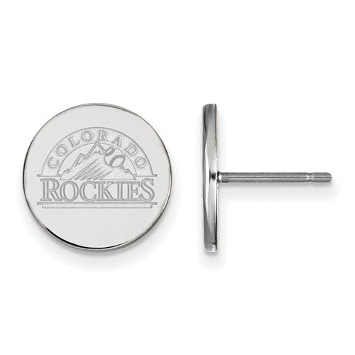 SS MLB  Colorado Rockies Small Disc Earrings