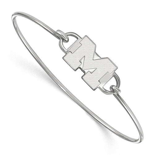 SS Univ of Michigan  Small Center Wire Bangle