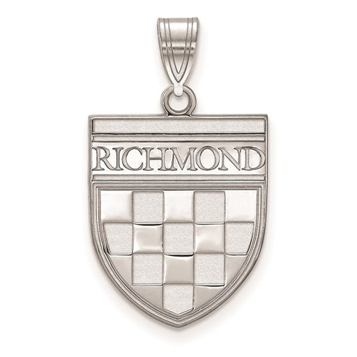 Sterling Silver University of Richmond Large Shield Pendant