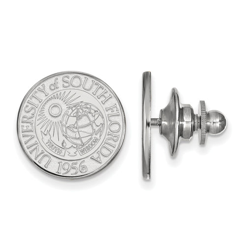 14kw University of South Florida Crest Lapel Pin