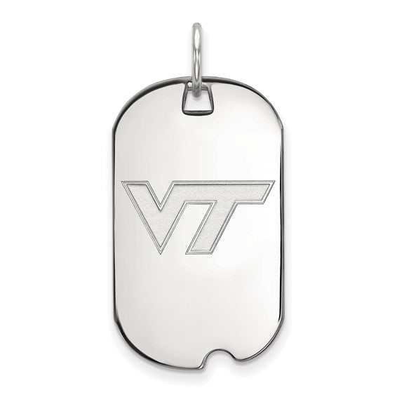 14kw Virginia Tech V-T Small Dog Tag Pendant